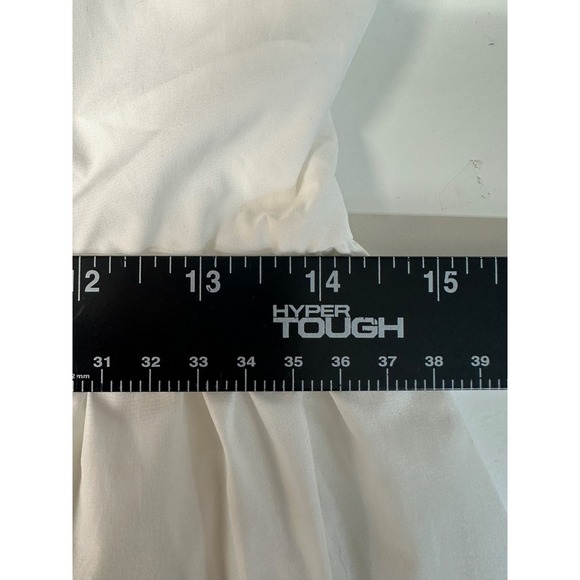 J. ING White Babydoll Mini Dress S Long Puff Sleeve Square Neck NWT Lined - Picture 10 of 13